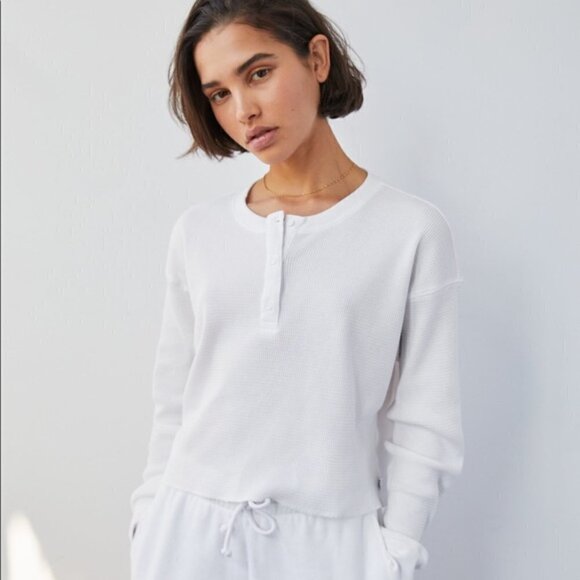 𝅺TNA | Alamo Henley Thermal Top Grey Xxs - Picture 4 of 10